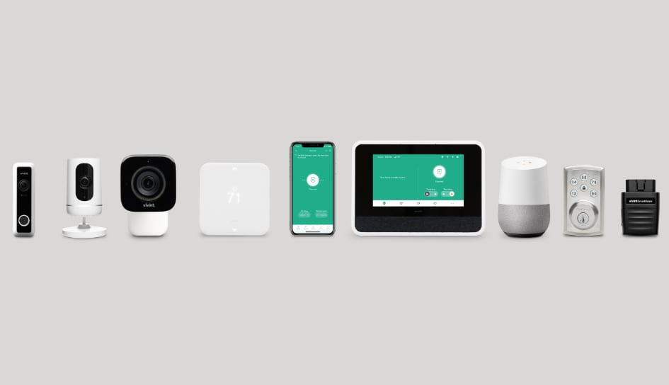 Vivint home security product line in Cleveland